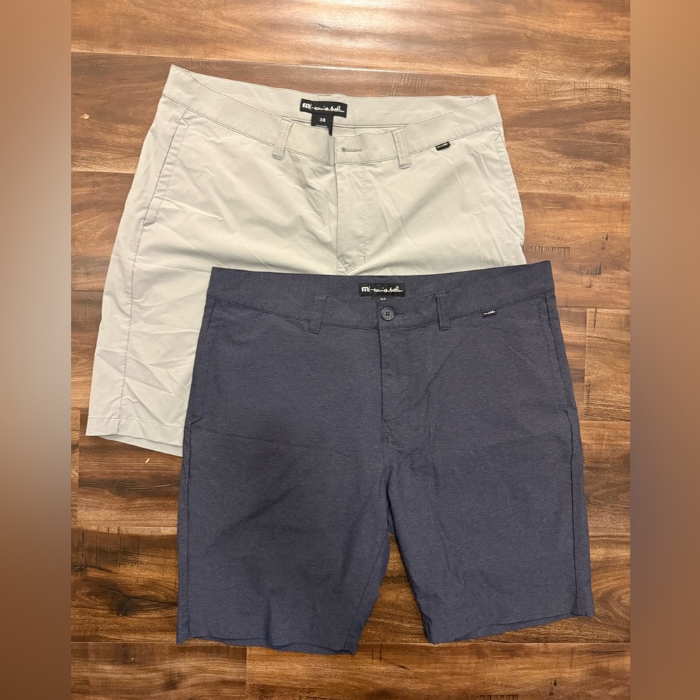 Travis Mathew Men's Shorts - Gray and Navy